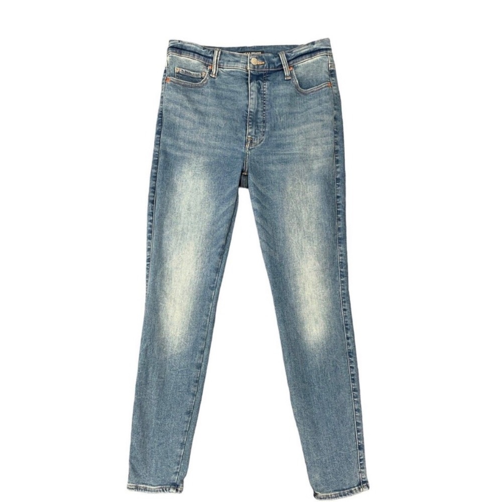 Lucky Brand Uni Fit Skinny Jean Womens 4 Stretch Denim Mid Rise 5 Pocket Regular